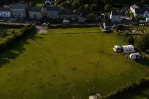 Cherry Mason's Fruit Farm Aerial View of the Camping Site