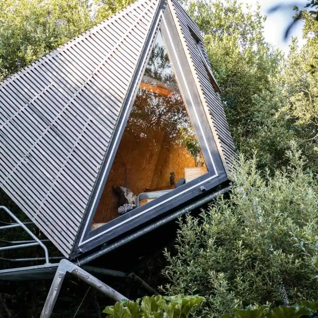Designer treehouse glamping in Cornwall