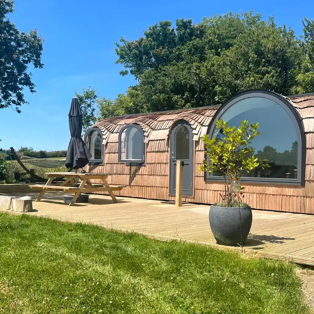 Luxury cabin glamping in Cornwall
