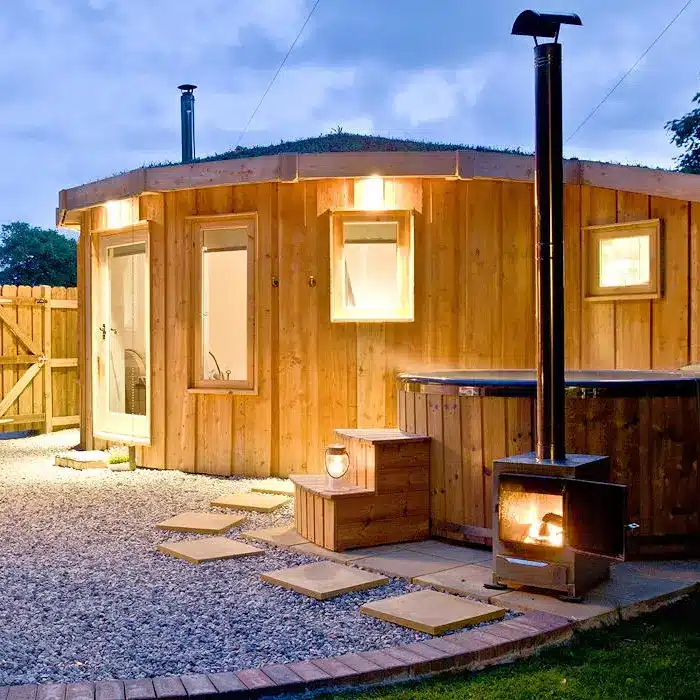 Luxury roundhouse glamping in Cornwall