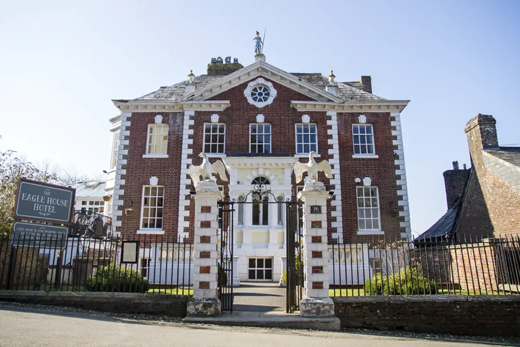 The Eagle House Hotel Front and Gate