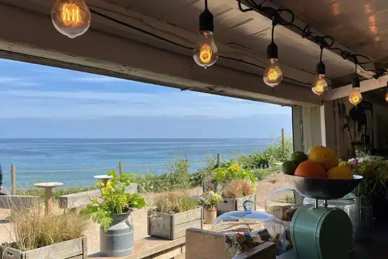 View from the Hidden Hut in Cornwall