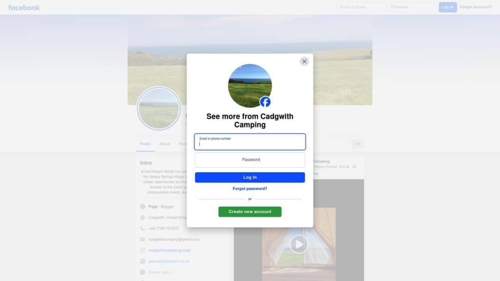 Cadgwith Camping
