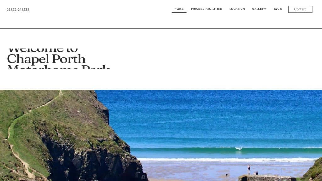 Chapel Porth Motorhome Park