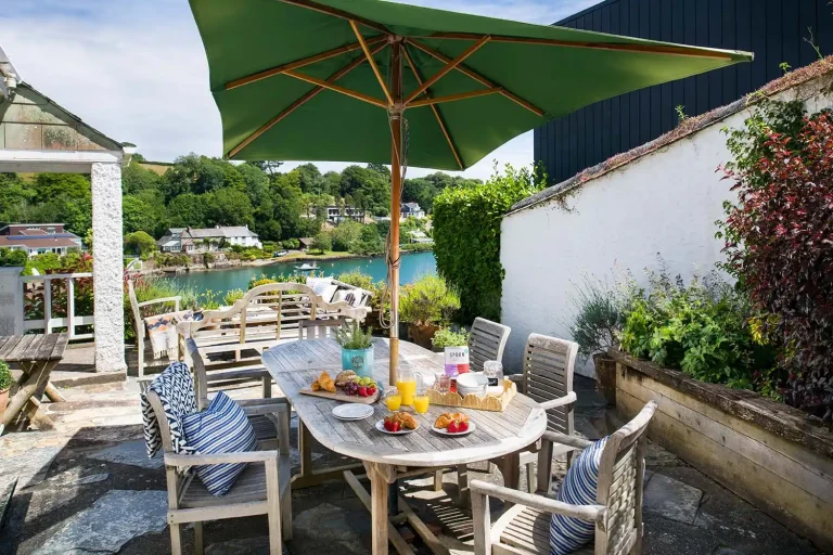 Cornish Holiday Cottages Creek House Patio.webp