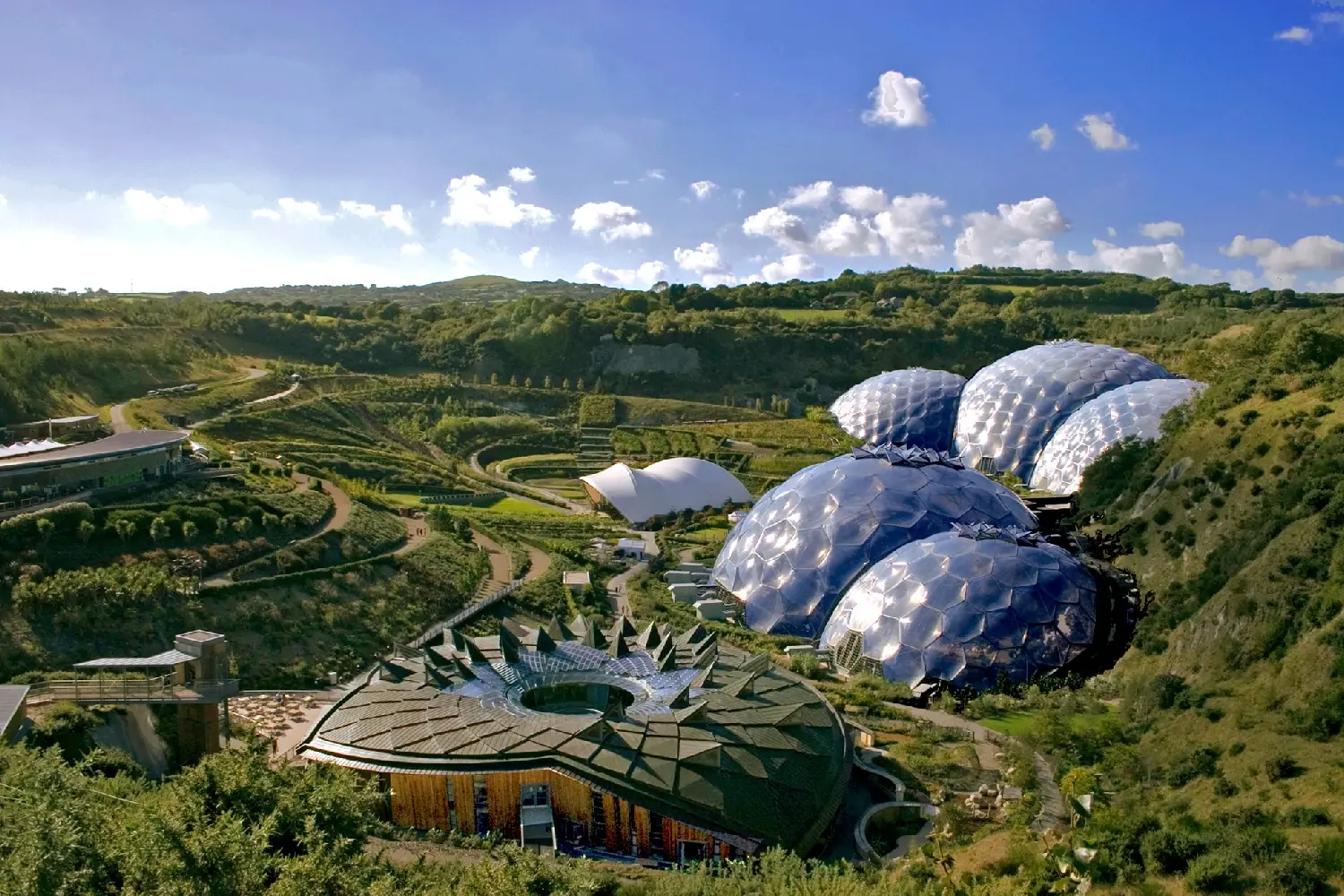 Eden Project Aerial View