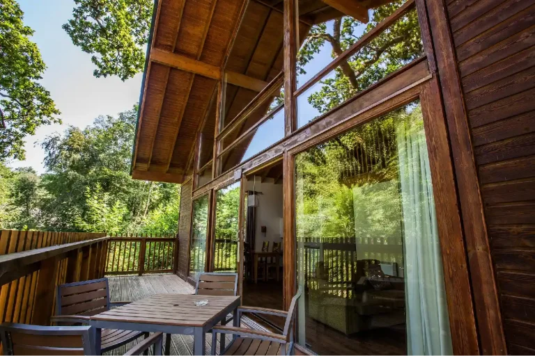 Forest Holidays Deerpark Cabin Exterior.webp