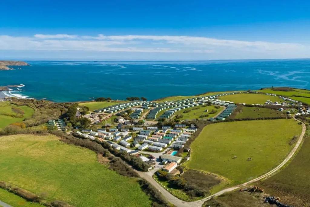 Kennack Sands Holiday Park Aerial View