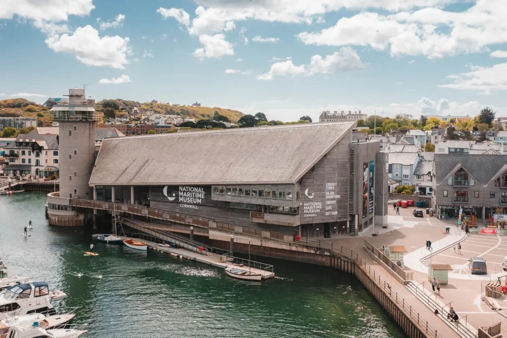 National Maritime Museum Cornwall Aerial View