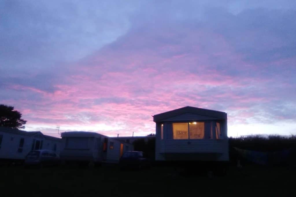 Penvose Campsite Sunset View