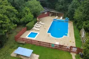 Southleigh Manor Holiday Park Aerial View of the Pool