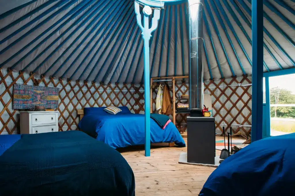 The Fir Hill Yurt Interior