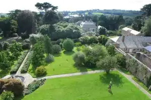 Tregrehan Garden and Cottages Aerial View