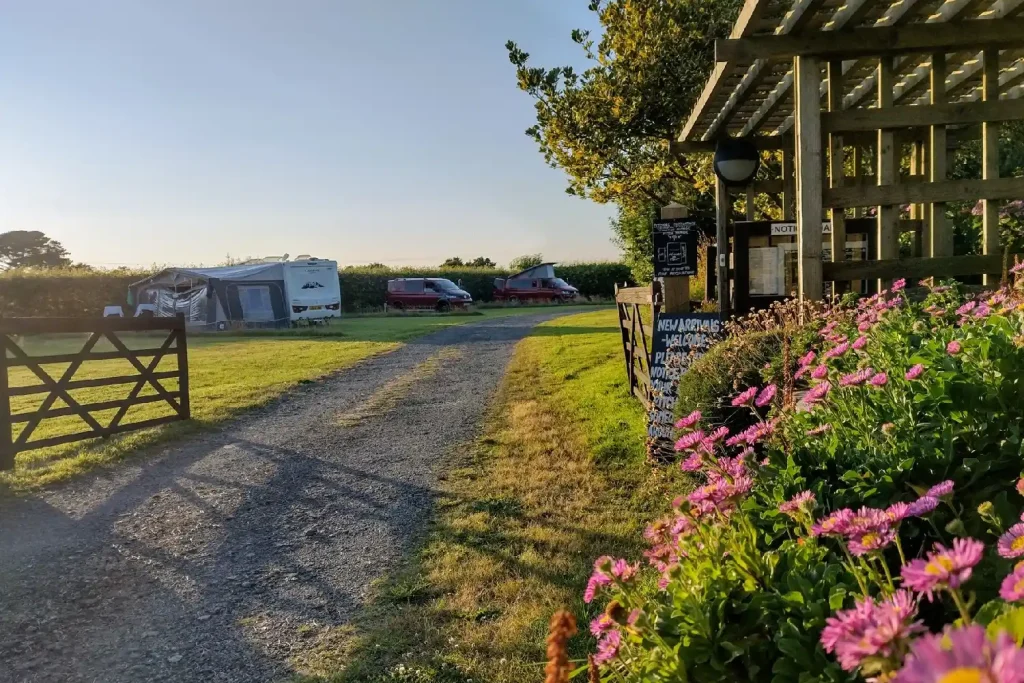 Yonder Green Caravan Park Entrance