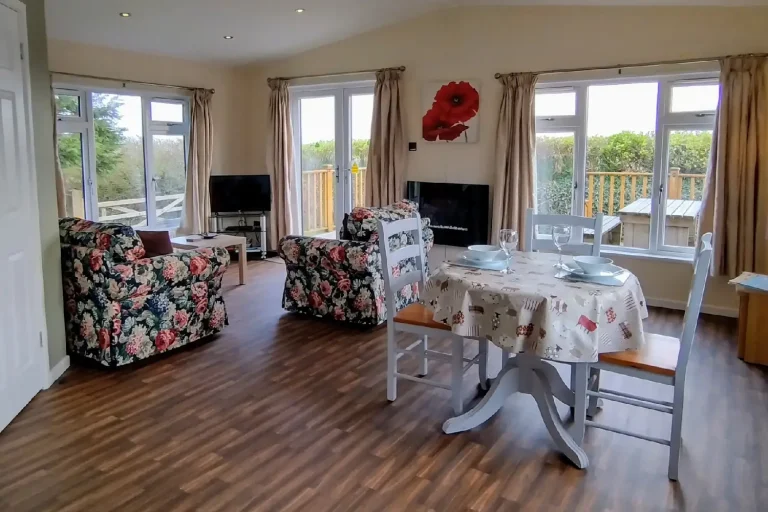 Yonder Green Caravan Park Lodge Interior.webp