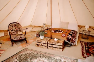 Ysella Glamping Luxury Bell Tent Interior