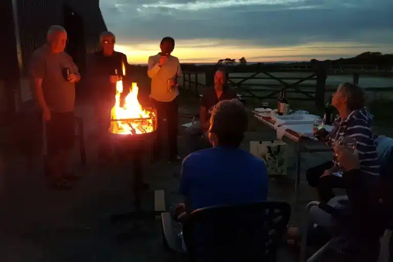 Zoar Campsite Fire Pit and Guests Camping.webp