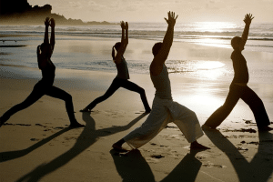 Yoga on the Beach Portrait