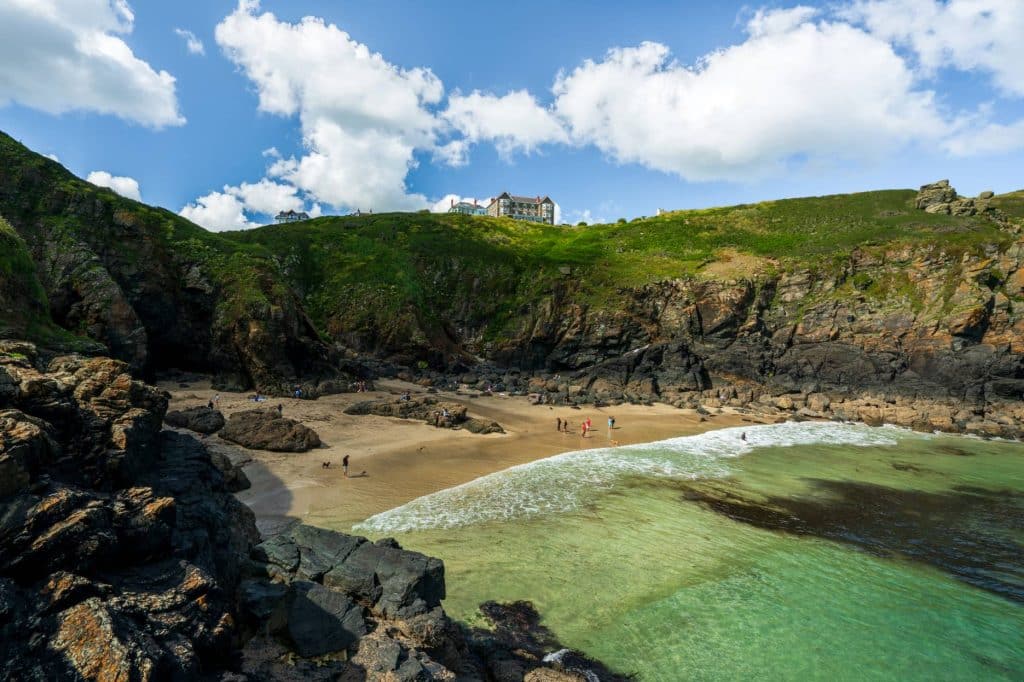 Housel Bay Beach in Cornwall