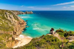 Pedn Vounder Beach in West Cornwall