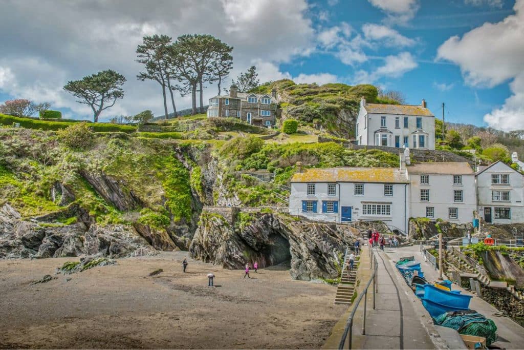 Polperro Beach in Cornwall