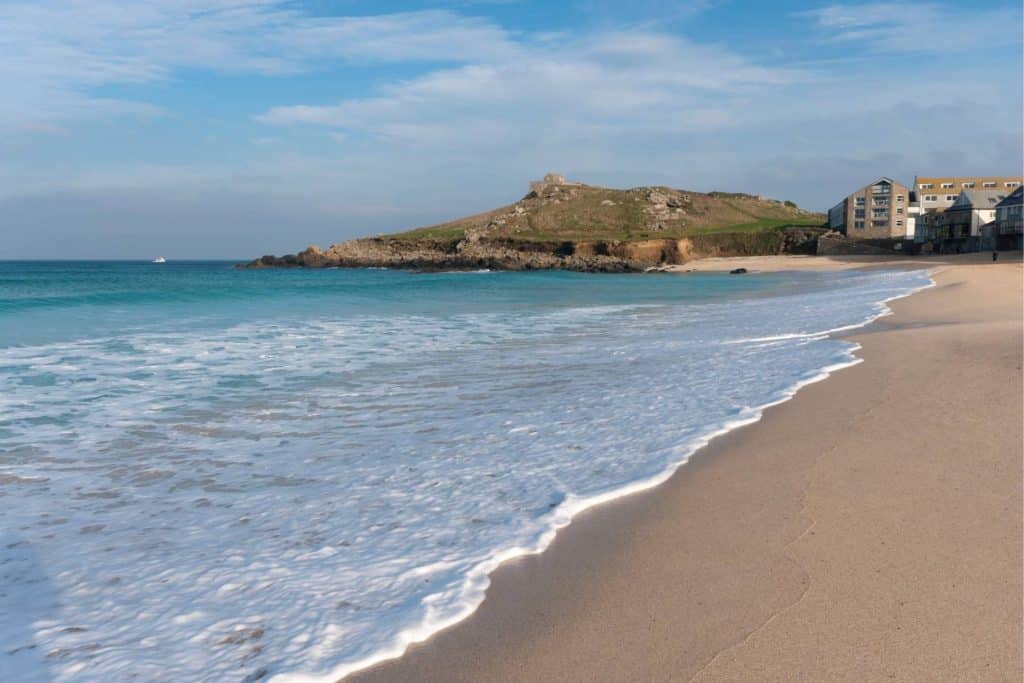 Porthmeor Beach in St Ives