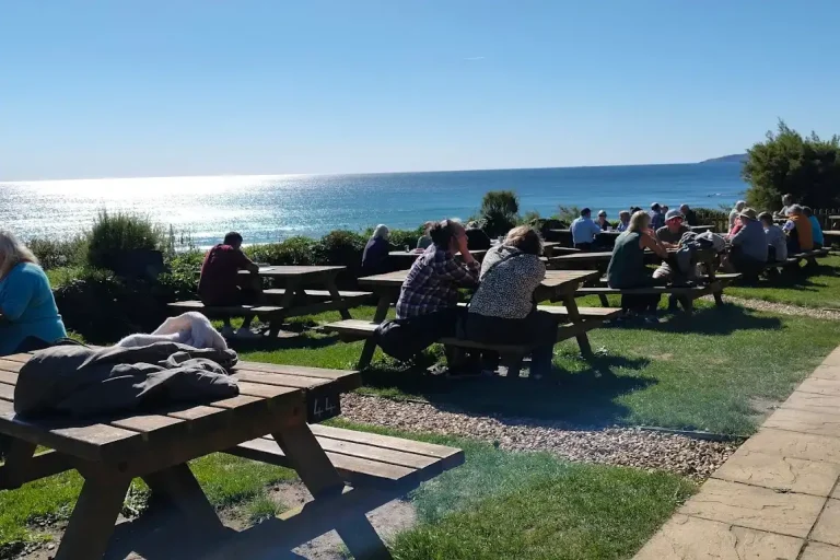 The Cabin Beach Cafe Outdoor Area.webp