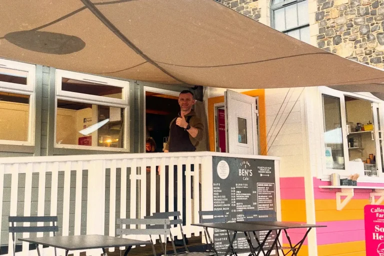 Bens Crib Box Cafe Outdoor Dining Area.webp
