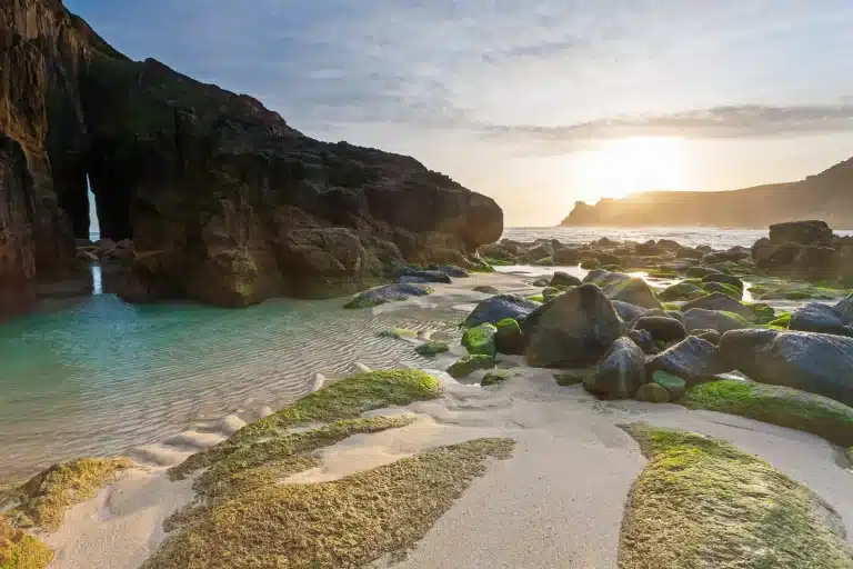 Nanjizal Beach in Cornwall