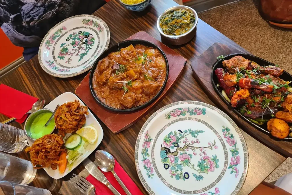 Nepalese Gurkha Restaurant Menu Spread