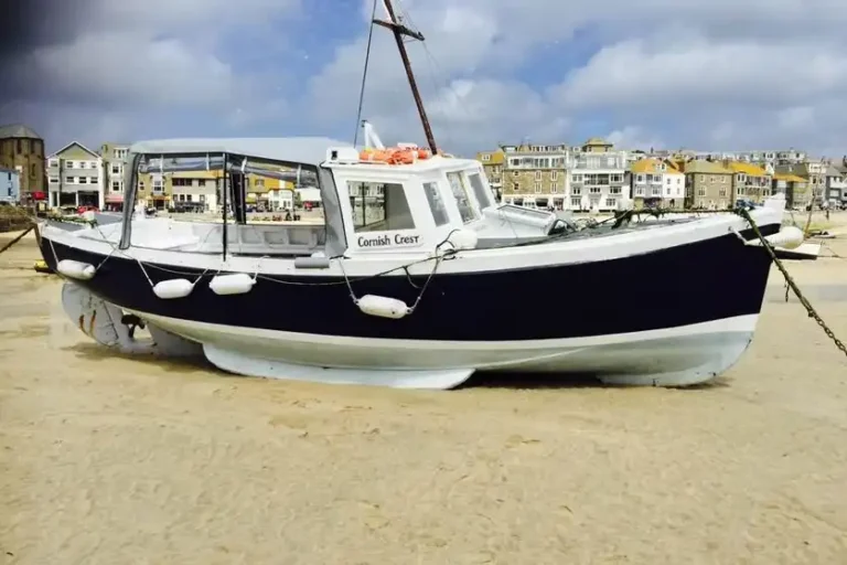 St Ives Boat Charters Boat Docked.webp