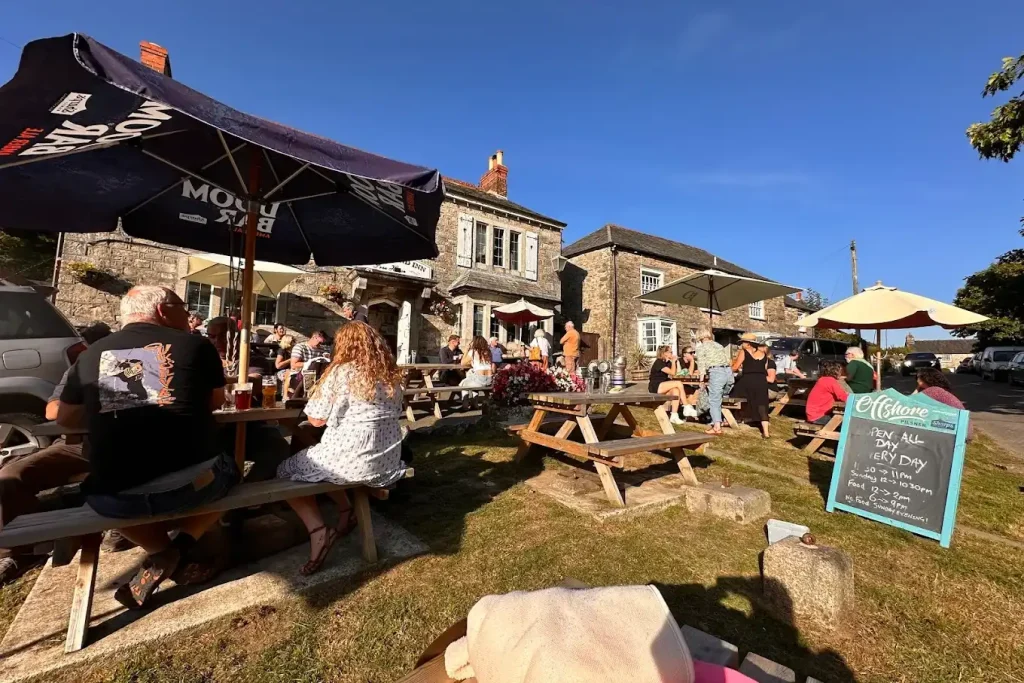 The Blisland Inn Outdoor Dining