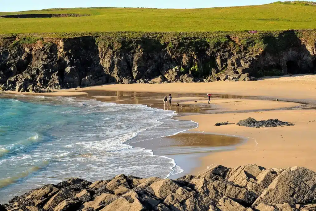 Trevone Bay in Conwall