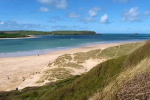 View of Rock Beach and the Camel Estuary
