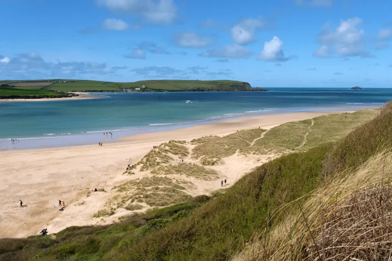 View of Rock Beach and the Camel Estuary