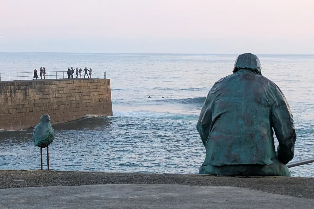 Dave and the Bird Sculpture Porthleven by Elliot Walker