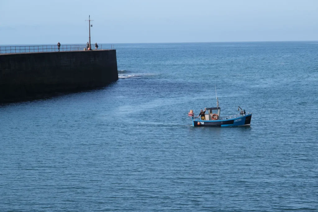 Fishing Boat in Porthleven Harbour by Elliot Walker