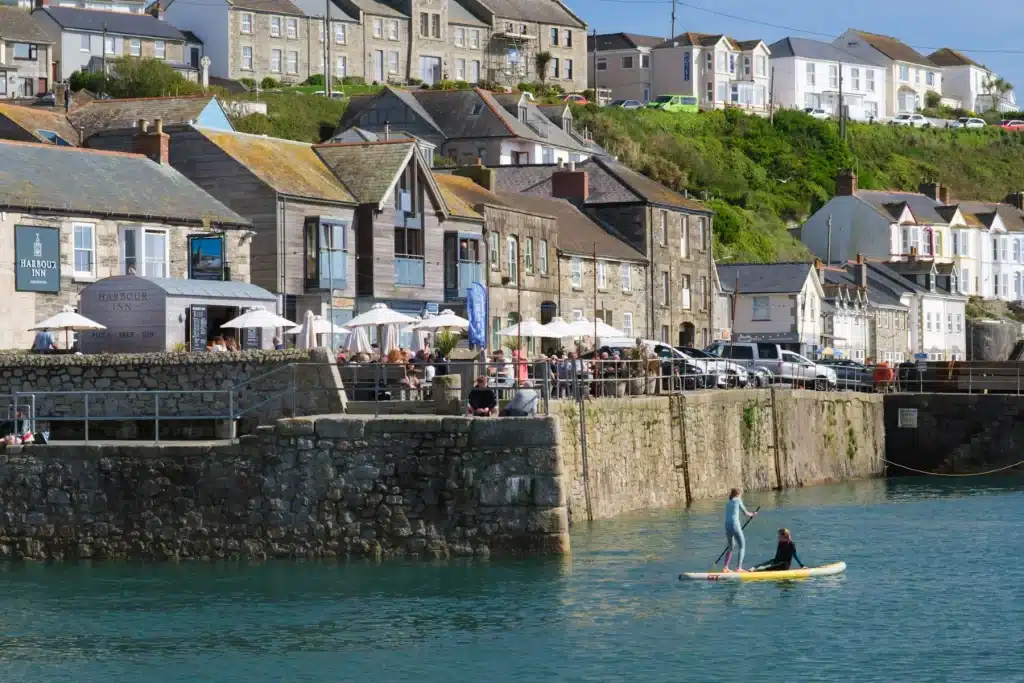 Paddleboarding in Porthleven Harbour by Elliot Walker