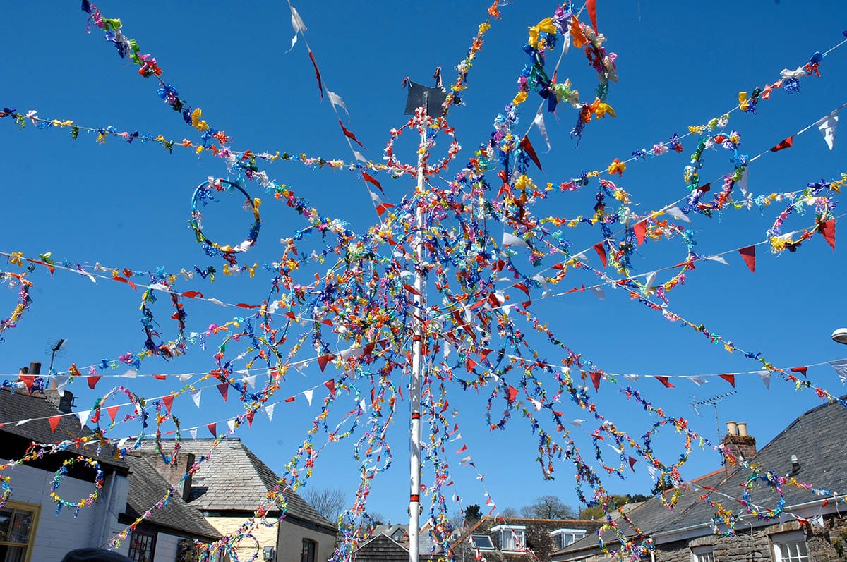 Padstow Cornwall Maypole May Day