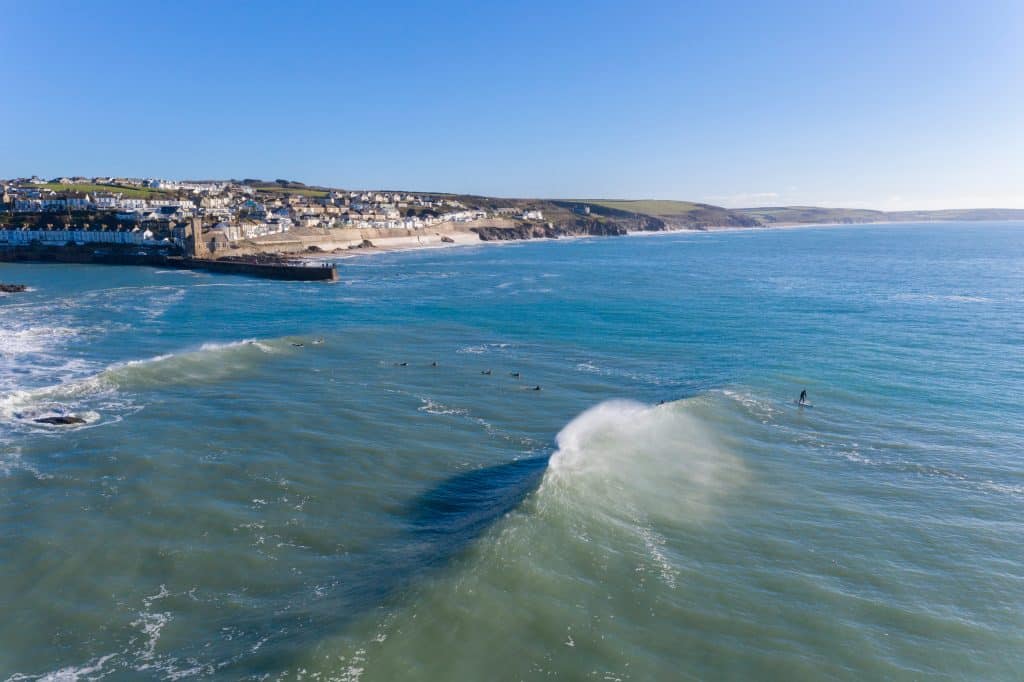 Aerial Photograph of Porthleven, Penzance, Cornwall, England, United Kingdom
