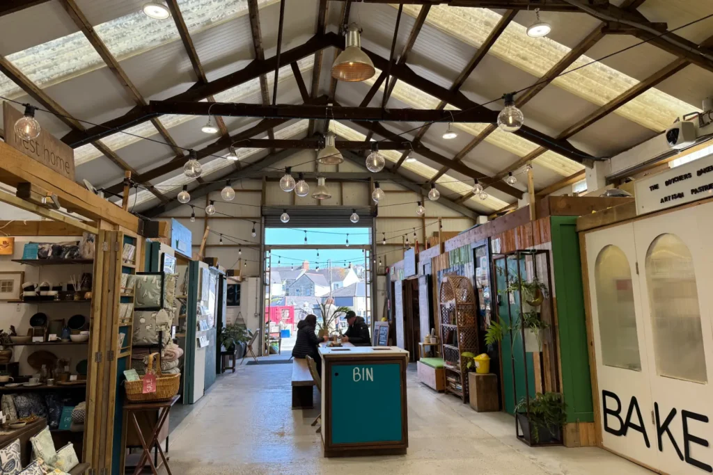 Shipyard Market Porthleven by Lizzie Heather