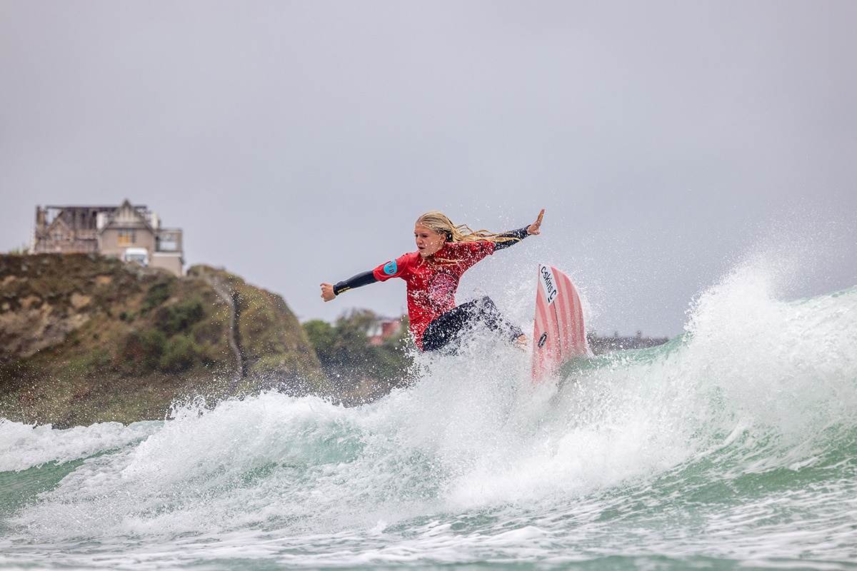 Surfing England Junior Series at the UK Surf Skate Expo. Photo by Rob Tibbles.